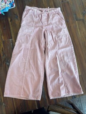 GAP Kids Light Dusty Pink Elastic Waist Cargo Pants